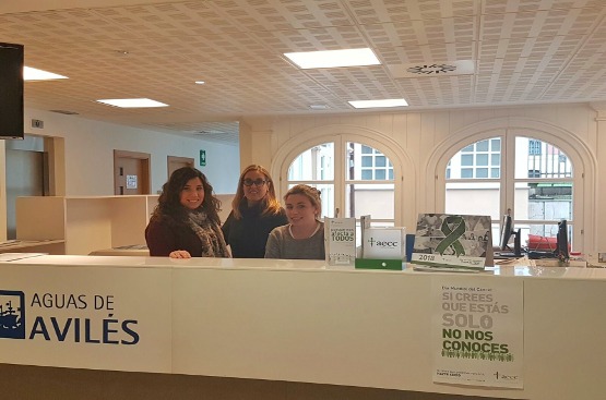 Ir a la noticia Aguas de Avilés colabora con la AECC en el Día Mundial Contra el Cáncer